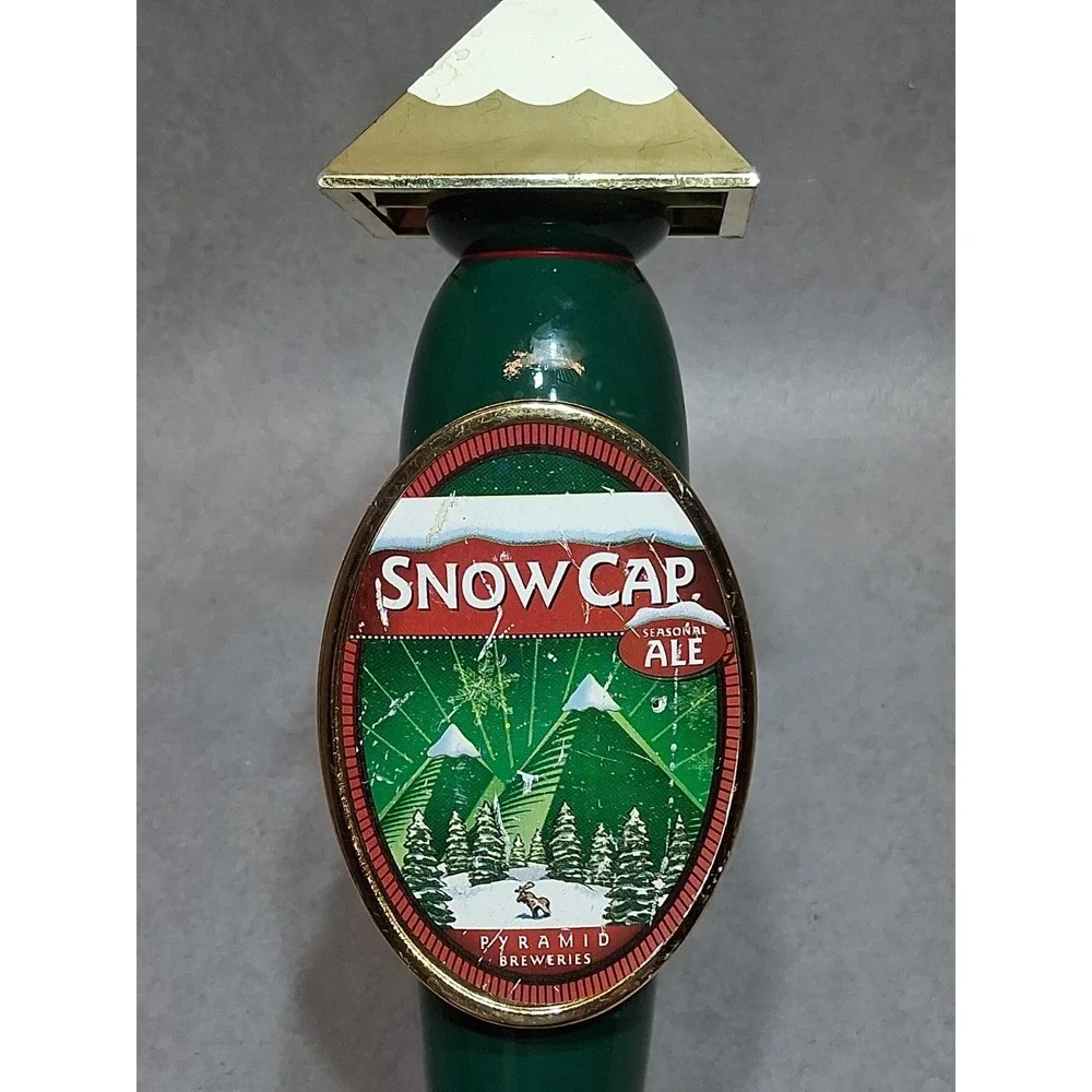 VTG Pyramid Snow Cap Ale Beer Tap Wood Handle Hart Brewing Seattle Kalama WA Bar